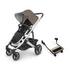 Uppababy Cruz stroller in Theo with Piggyback board