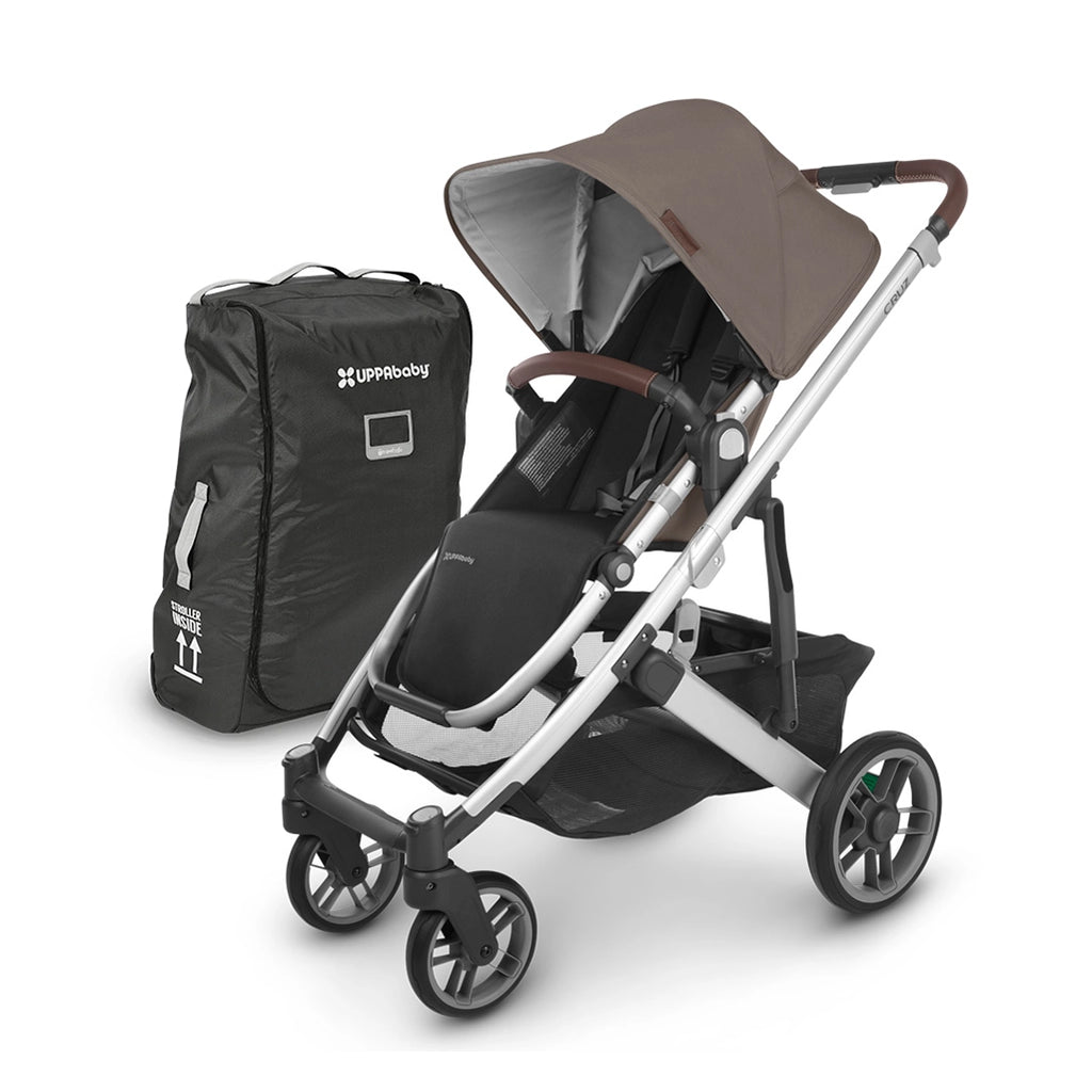 uppababy cruz stroller in theo with travel bag