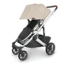 Angled view of the Cruz stroller in the color Declan.
