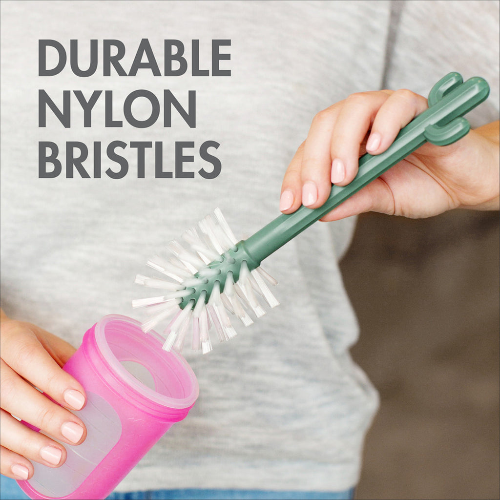 Cactus baby bottle cleaning brush set from boon