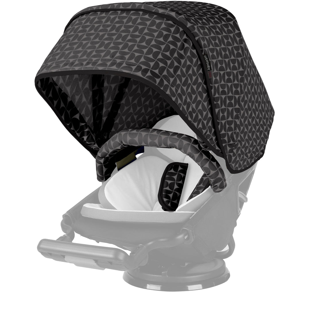 shop Orbit baby Weatherproof stroller canopy in mosaic black 