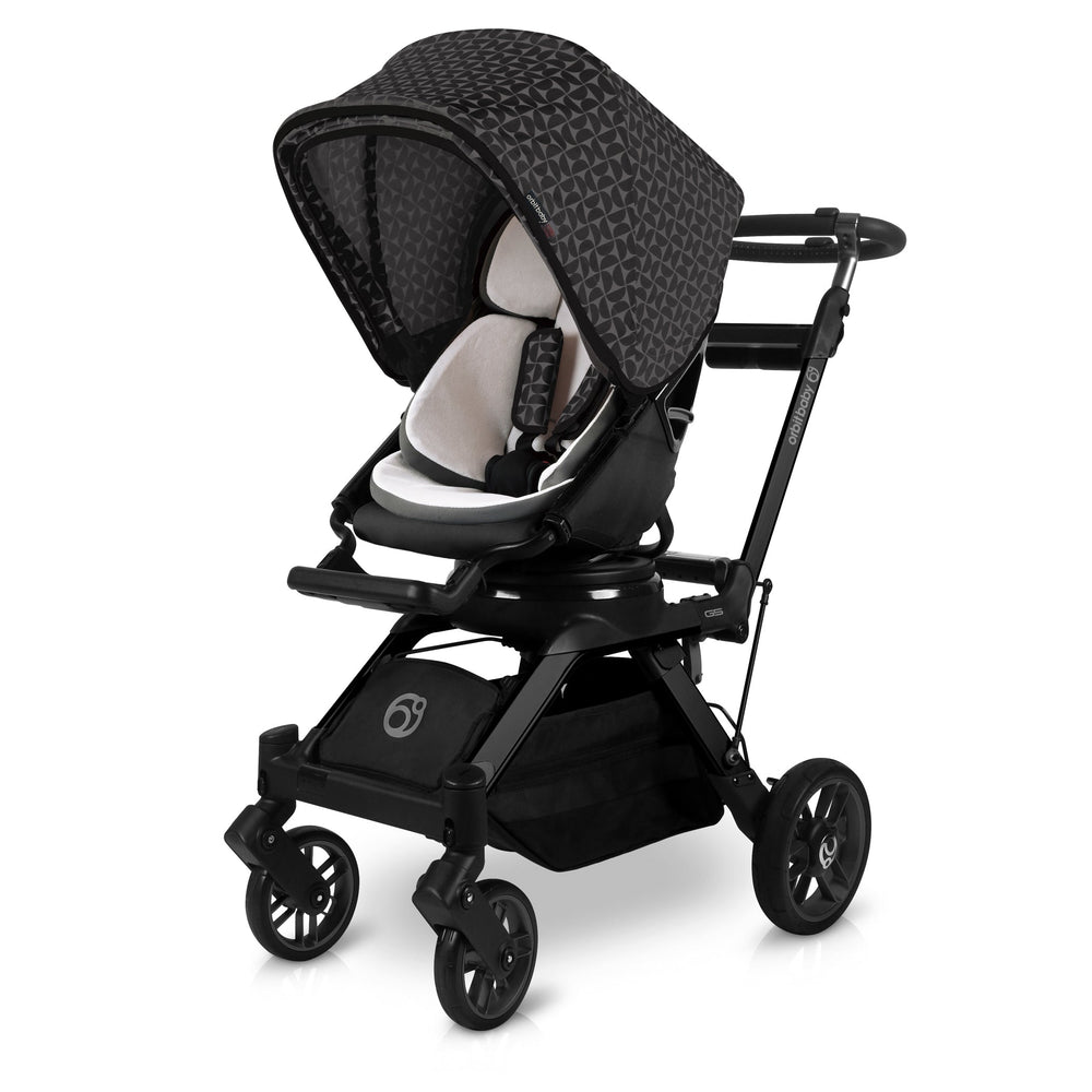 Orbit baby Adjustable stroller canopy in mosaic black