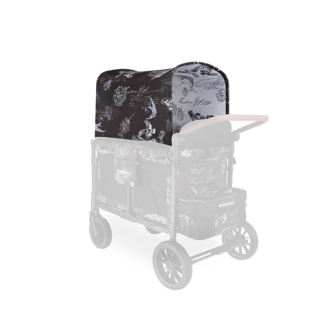 WonderfoldÕs Elite/Luxe Canopy Fabric in Van Gogh Sketches brings art to your stroller wagon