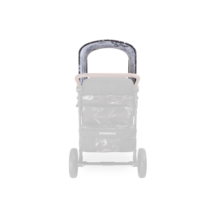 Wonderfold Elite/Luxe Canopy Fabric in Van Gogh Sketches makes your baby wagon stroller a masterpiece