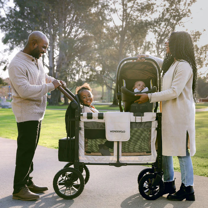 Designed for a wagon stroller, Wonderfold W2 Pro Series Car Seat Adapters provide safe and easy infant seat connection