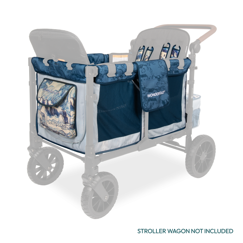 Vibrant and functional, the Wonderfold Carriage Fabric in Van Gogh Landscapes brings charm to any stroller wagon.