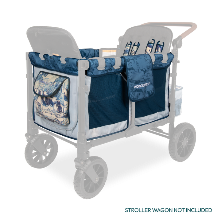 Vibrant and functional, the Wonderfold Carriage Fabric in Van Gogh Landscapes brings charm to any stroller wagon.
