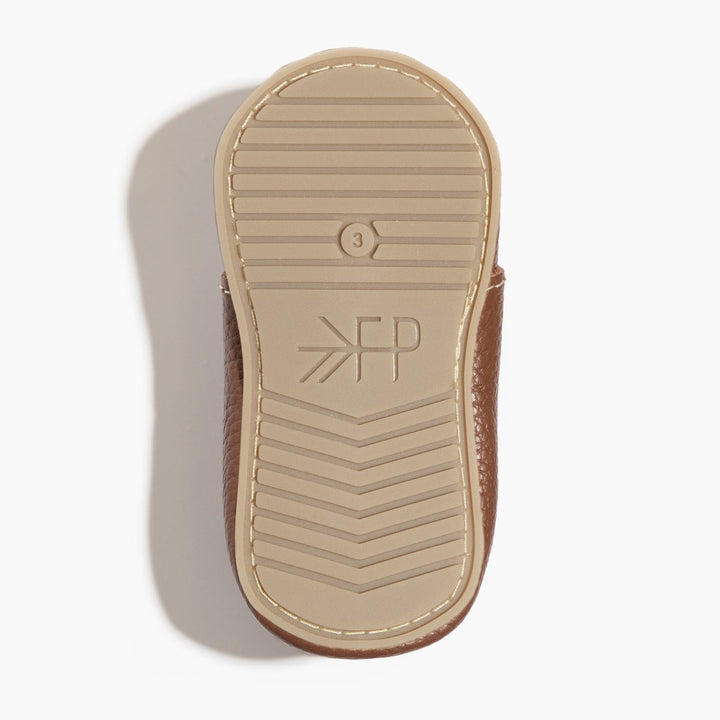 Freshly Picked Chestnut Oxford baby shoes bottom sole, flexible grip tread