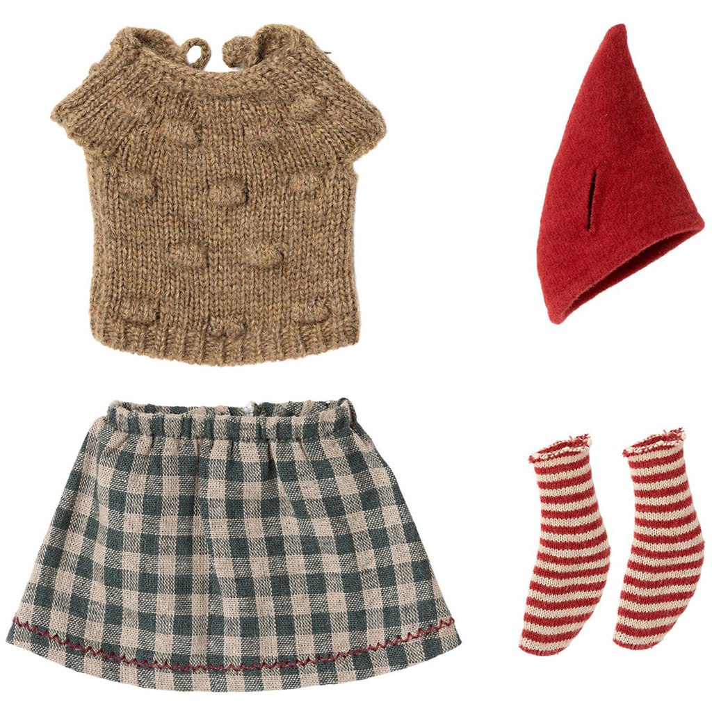 maileg christmas clothes for medium mouse girls