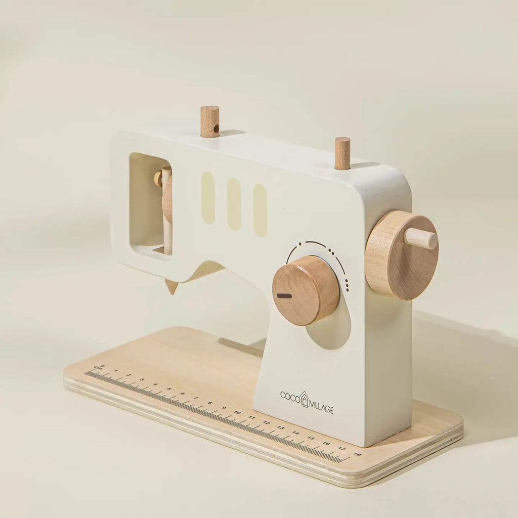 Coco village pretend play wooden sewing machine for kids