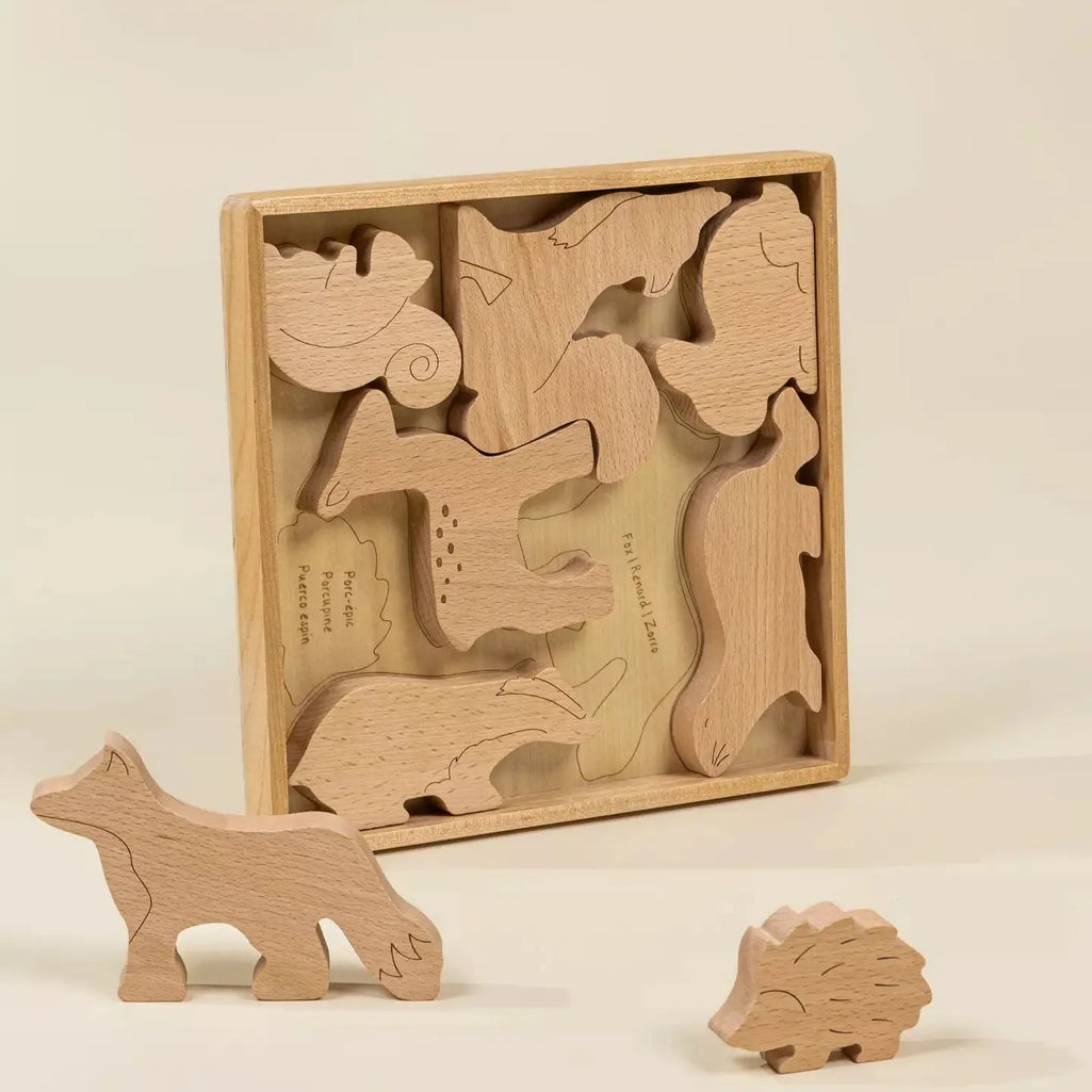 coco village wooden forest balance puzzle