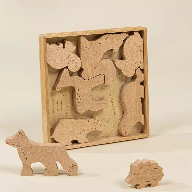 coco village wooden forest balance puzzle