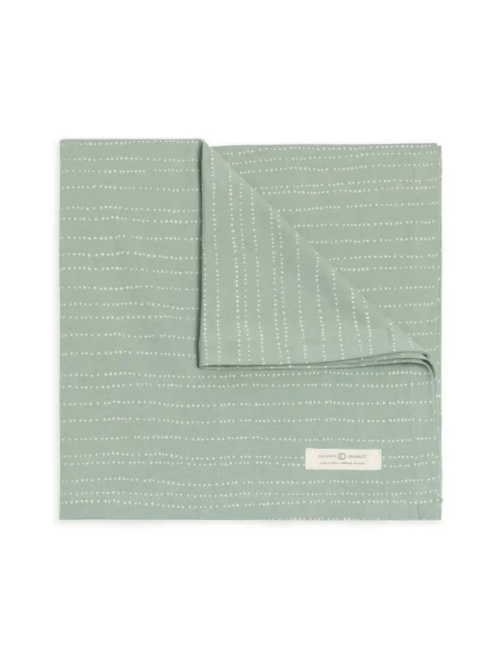 Colored Organics Organic Baby Muslin Swaddle Blanket in Pebble Jade, lightweight newborn blanket swaddle in organic cotton