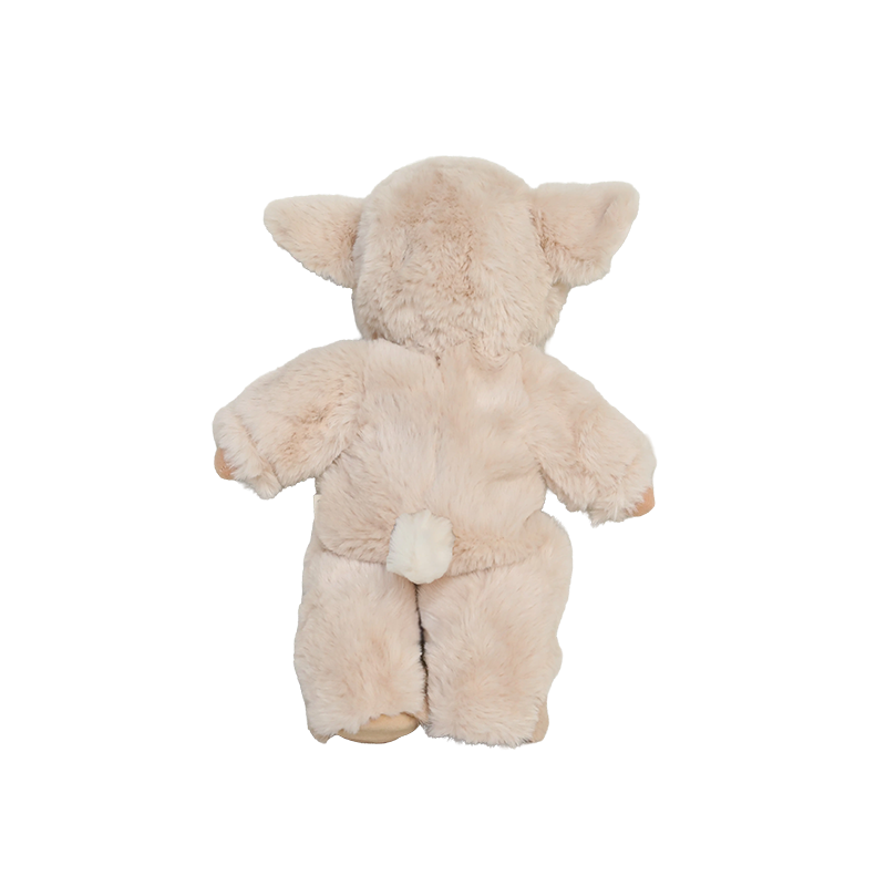 Back view of Dinkum Dolls Lamby Tig showing the fluffy cream lamb suit and small tail