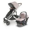 uppababy car seat with cruz stroller in alice