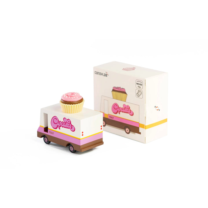 Adorable pink Cupcake Van by Candylab, a treat for pretend play.