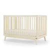 dadada Meringue Soho 3-in-1 Convertible Crib to Toddler Bed Furniture . Light creamy yellow in color. Baby room furniture