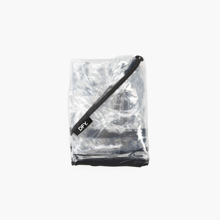 Rain or shine, the DFY. R1 Raincover delivers comfort and coverage for your stroller needs.
