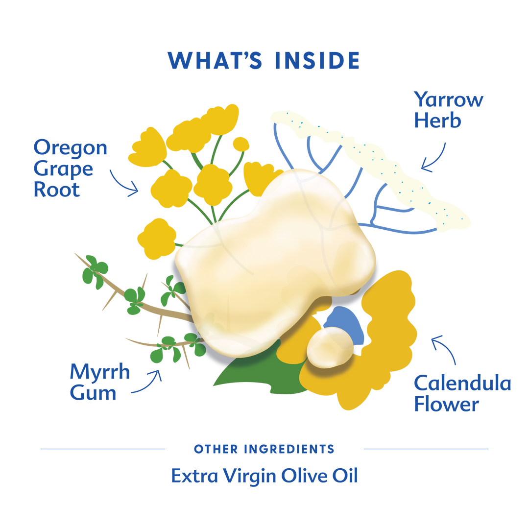Motherlove Diaper Oil shown on white background, featuring pure, plant-based ingredients for daily baby essentials.