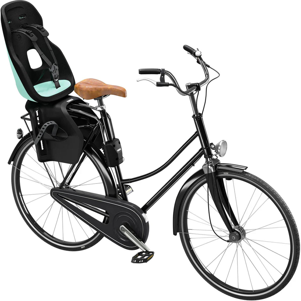 Deep Teal Thule Yepp Nexxt2 Maxi Frame Mount children’s bike seat, built for security and style.