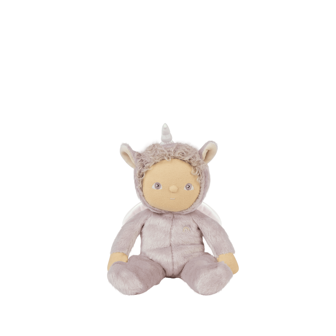 Dinkum Dolls Dinky Dinkums Uma Unicorn lilac plush doll with silver horn