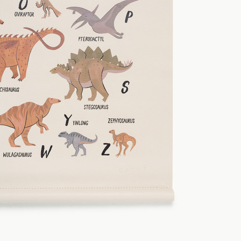 Gathre kids poster with dinosaurs