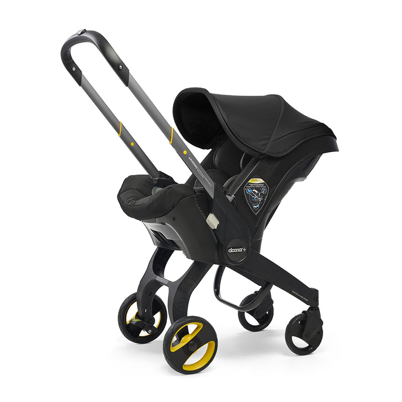 Doona stroller in nitro black with infant carseat