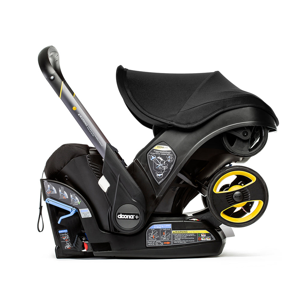 Side View of Doona Car seat in Black