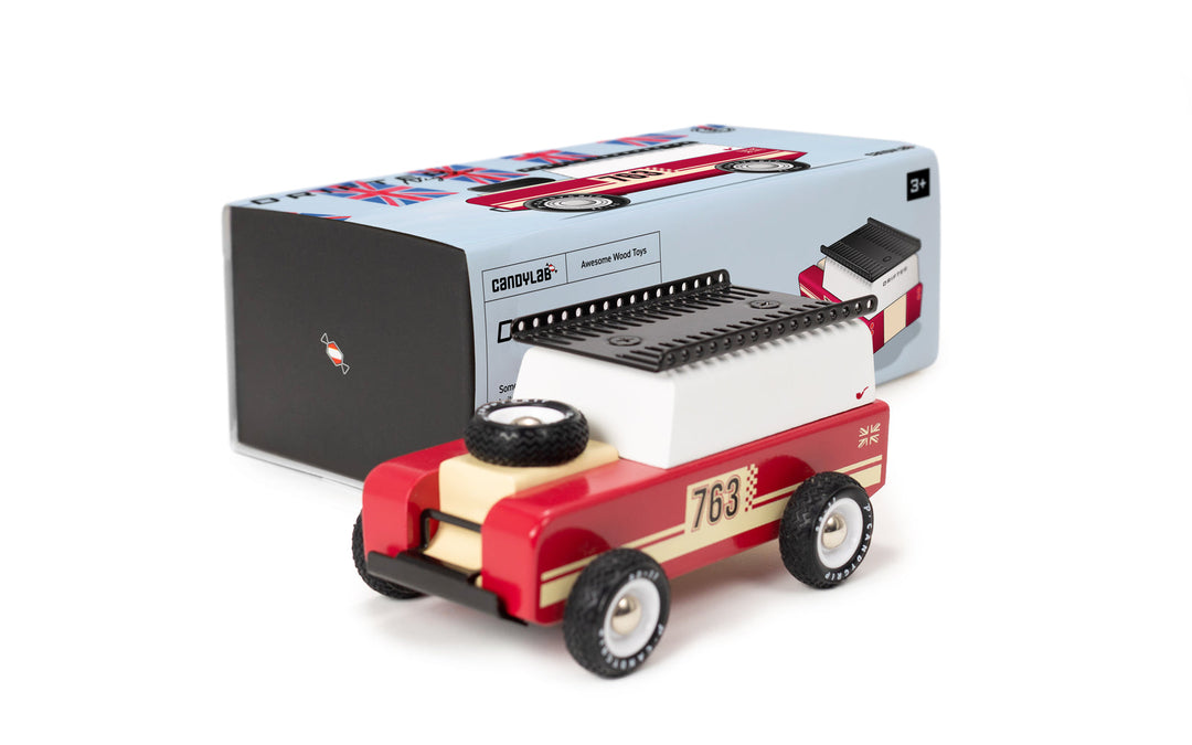 Plantoys Drifter Nigel packaging displayed cleanly, making it a great gift choice for anyone seeking small toy cars.