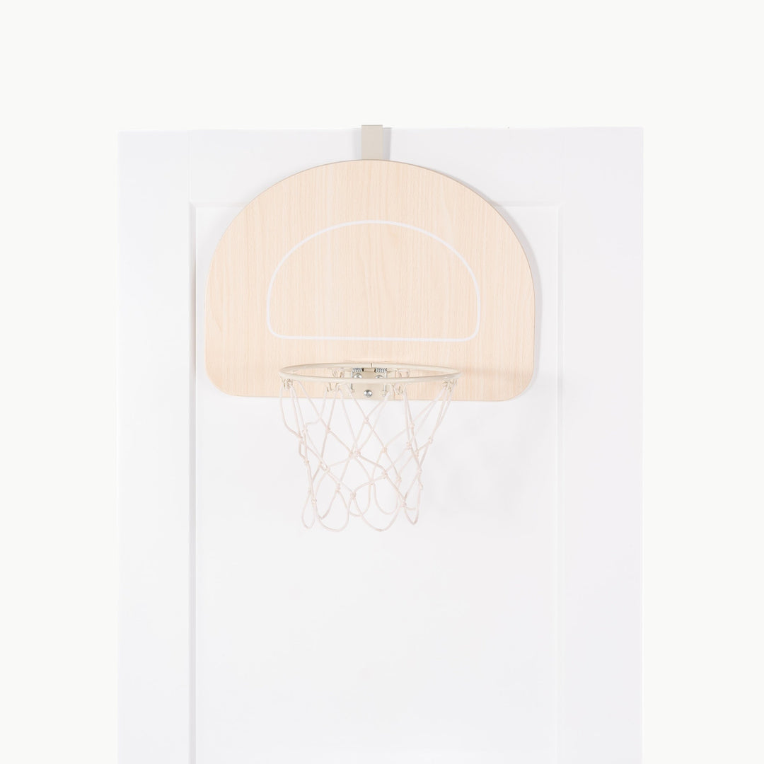 The Doorway Basketball Hoop by Gathre hangs easily over a standard door for indoor play