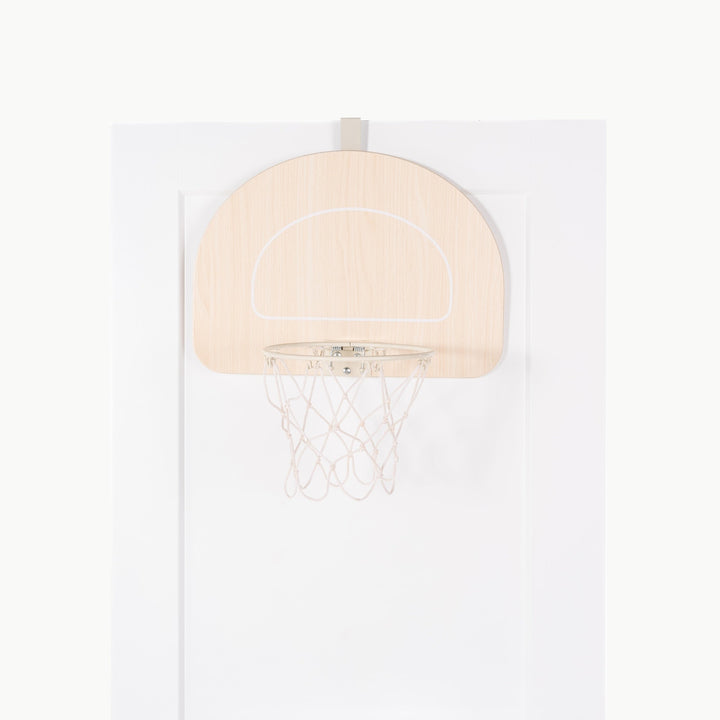The Doorway Basketball Hoop by Gathre hangs easily over a standard door for indoor play