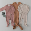 The colors of  the organic cotton ribbed one-pieces