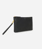 Fawn Design Changing Clutch Bag in Matte Black with wrist strap