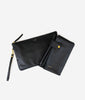 Fawn Design Changing Clutch Bag in Black with Faux Leather Diaper Changing Mat 