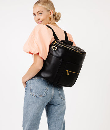 Fawn Design The Original Diaper Bag - Black – Hazel & Fawn display picture 1