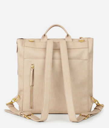 The Fawn + Nordstrom Square Diaper Bag - Beige – Hazel & Fawn display picture 3