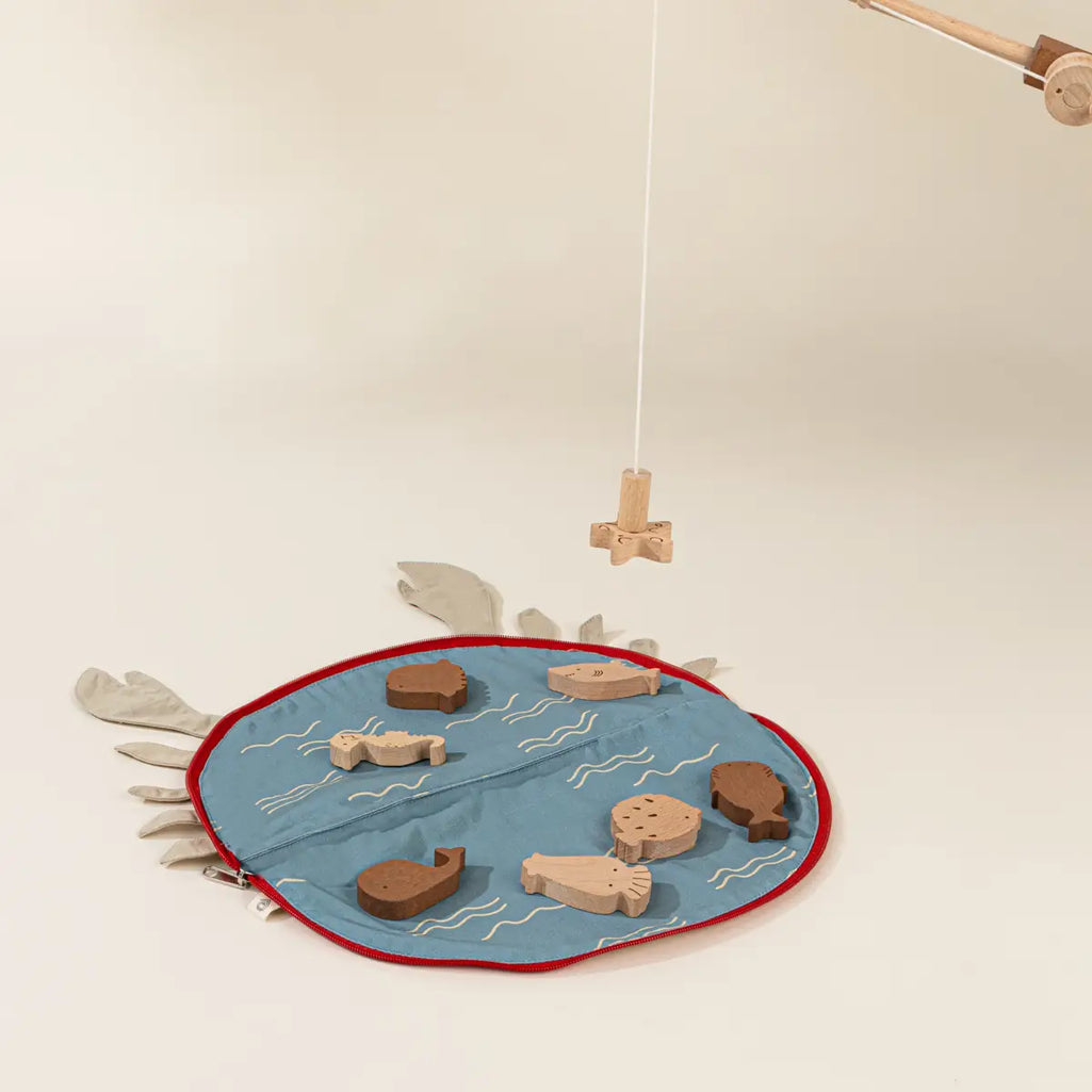 coco village wooden fishing game