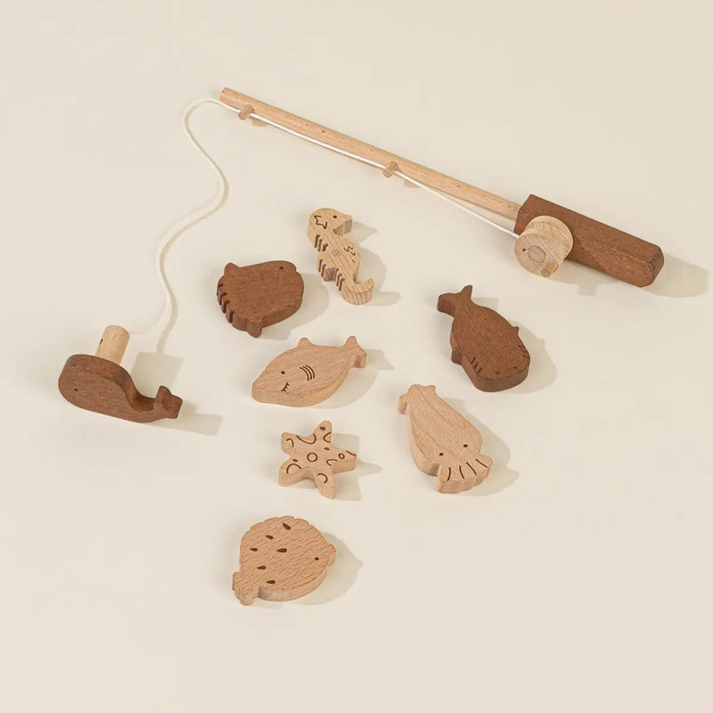 Coco village wooden magnetic fishing for toddlers