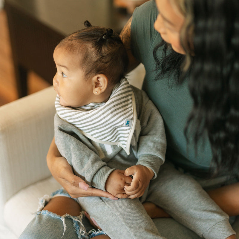 Cozy and practical Little Unicorn baby bibs, Pressed Petals 4-pack