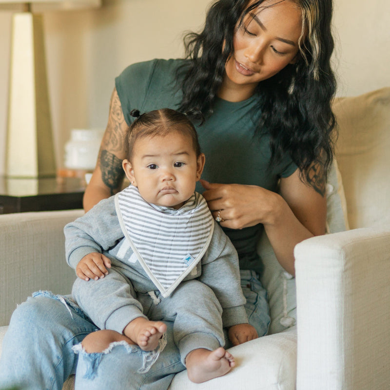 Little Unicorn bib for baby, 4-pack Pressed Petals, soft and durable
