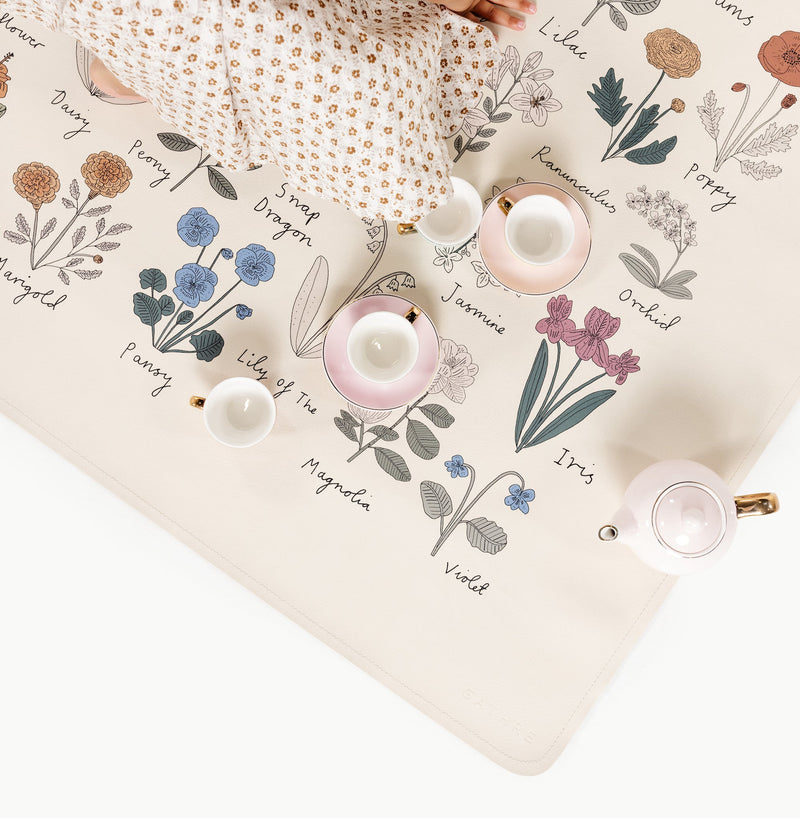 Gathre kids learning tool tapestry flowers