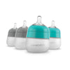 Nanobébé Flexy Silicone Baby Bottle in Teal and Gray