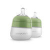 Nanobébé Flexy Silicone Baby Bottle in Sage