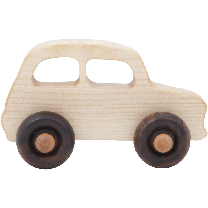 Natural wooden vehicle toy by Wooden Story, ideal for toddlers' play.