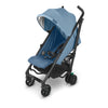 Side view of the Uppababy GLUXE Compact Stroller in the color Charlotte 