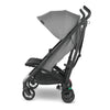 Side view of the Gluxe stroller by Uppababy in the color greyson