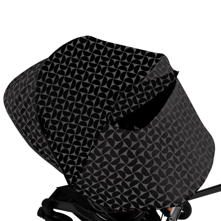 Orbit baby UPF 50+ stroller canopy in mosaic black