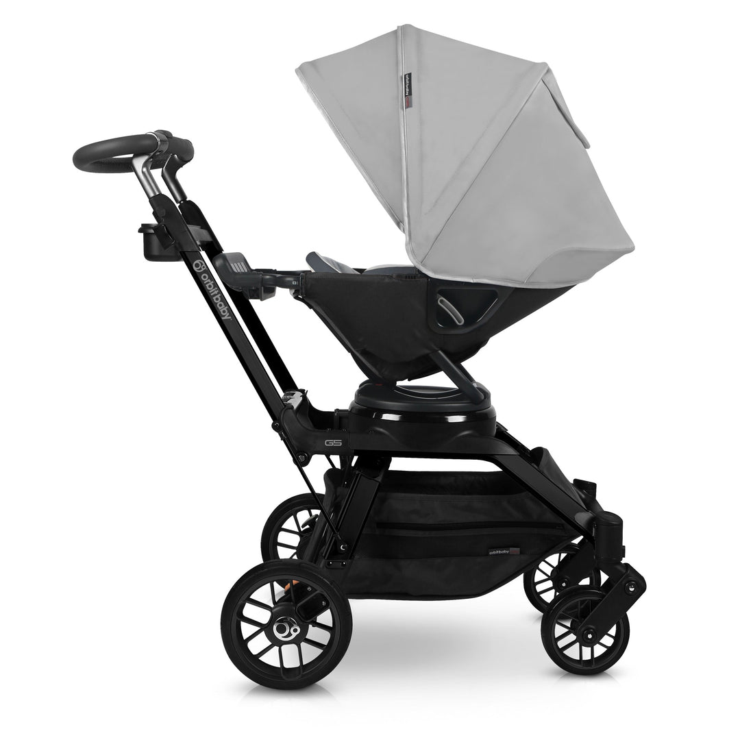 Orbit baby customize stroller canopy in fog