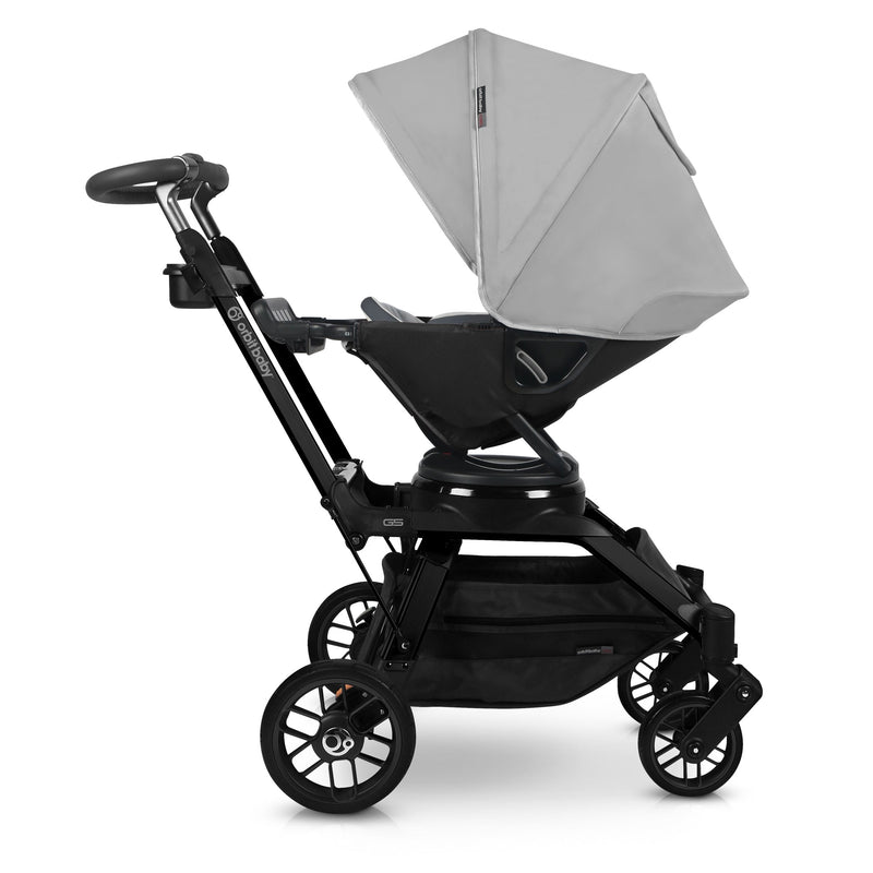 Orbit baby customize stroller canopy in fog