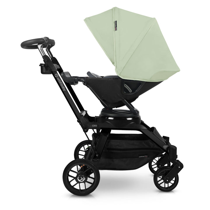 Orbit baby stroller canopy in moss stroller with canopy